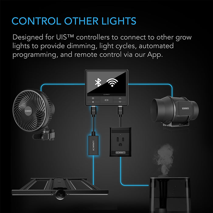 AC Infinity UIS Lighting Adapter Type-A for Lights with PWM or 0-10V Dimmers