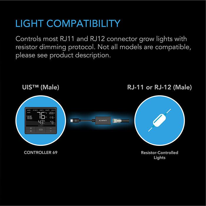 AC Infinity UIS Lighting Adapter Type-B for Lights with Resistor Dimmers