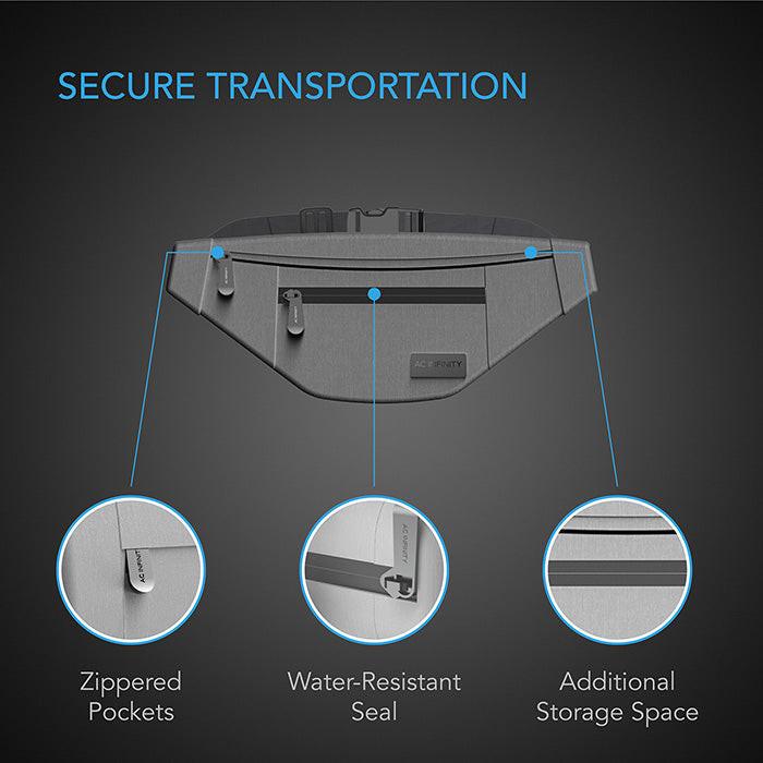 AC Infinity Smell Proof Belt Bag, Gray