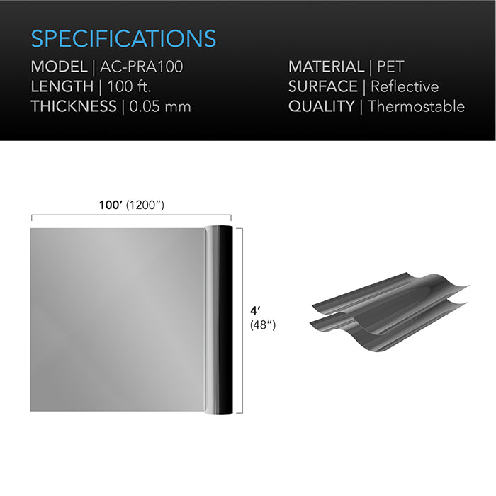 AC Infinity Reflective Mylar Film Roll