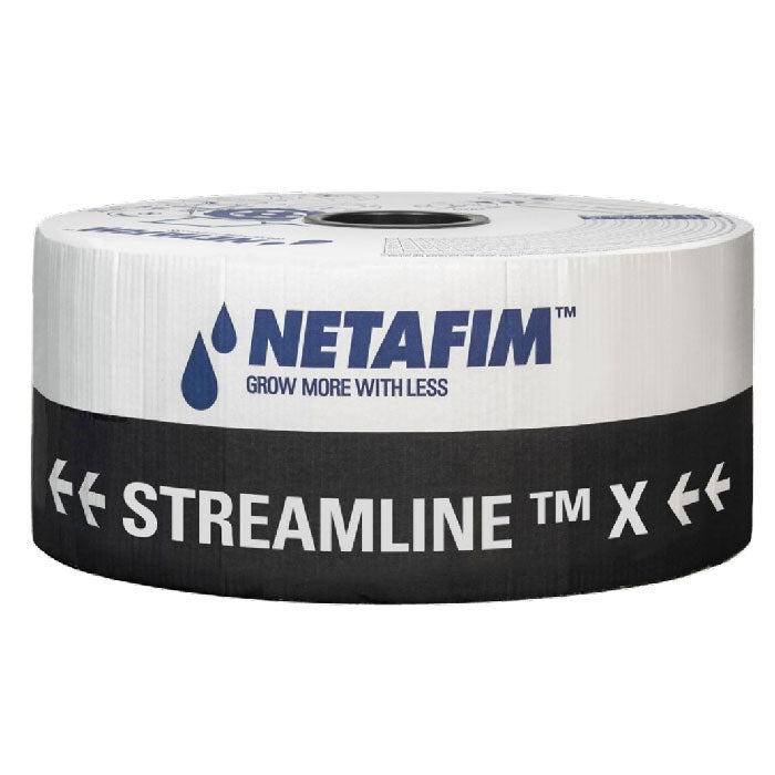 Netafim Streamline X 638 Dripline, 6 mil, 0.16 GPH, 8 Inch spacing - 10,500 Foot