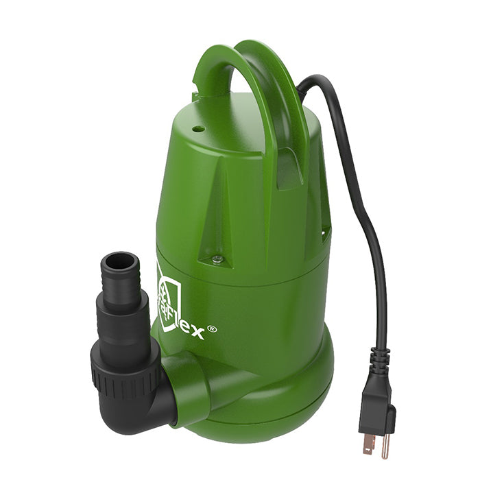 FloraFlex Submersible Water Pump, 1/4 HP, 1874 GPH