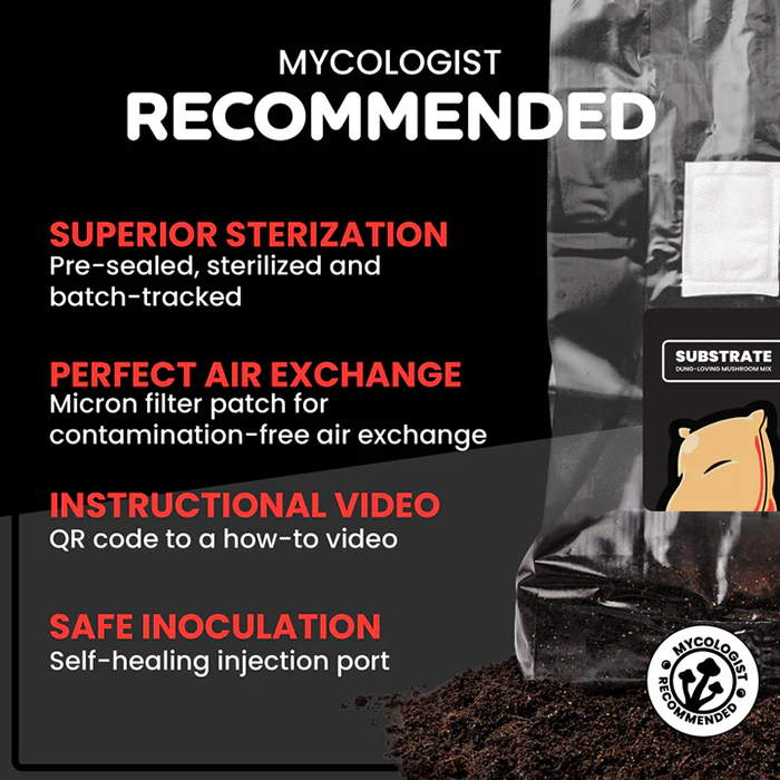 Mushroom Supplies Substrate for Dung-Loving Mushrooms, 5 lbs