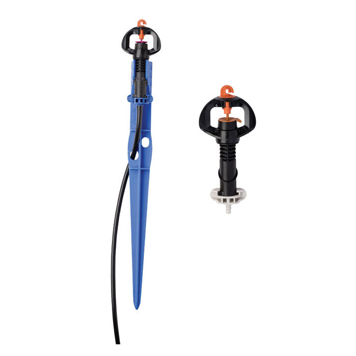 Netafim SuperNet Rotating Sprinkler Assembly with Tubing & Stakes, LR Swivel, 18.5 GPH, Pack of 25