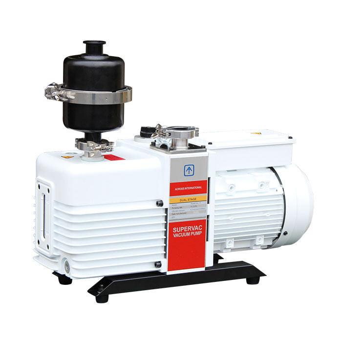 Across International SuperVac 11.3 CFM Corrosion-Resist 2-Stage Vacuum Pump - UL/CSA Certified, 220 Volt