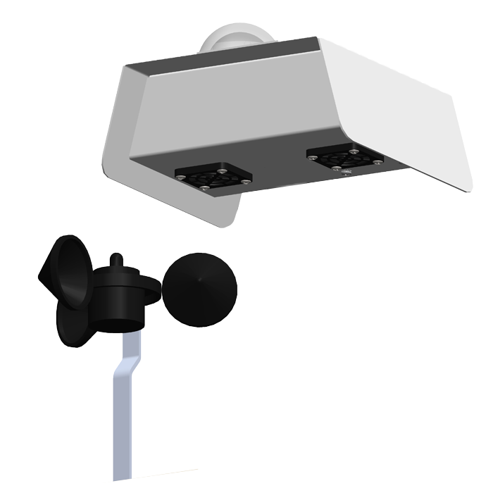 Agrowtek GrowControl SXW Digital Outdoor Weather Sensor, Logger & Transmitter With Wind Speed Anemometer & Rain Sensor