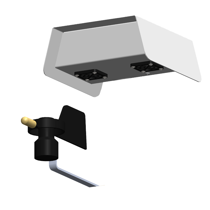 Agrowtek GrowControl SXW Outdoor Weather Sensor, Logger & Transmitter With Wind Direction Vane Sensor