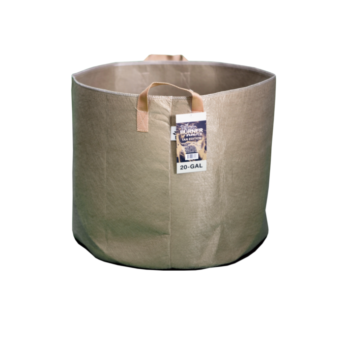 Spring Pot Burner 30 Gallon Fabric Pot with Handles, Tan - Pack of 10