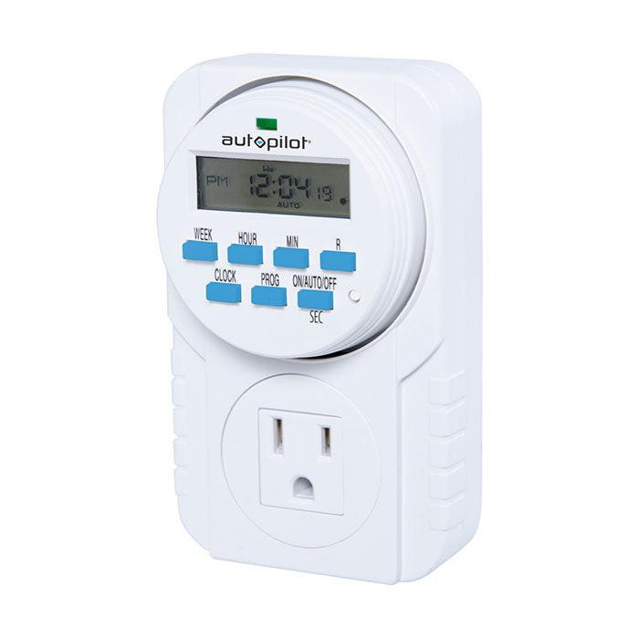 Autopilot 7-Day Grounded Digital Programmable Timer