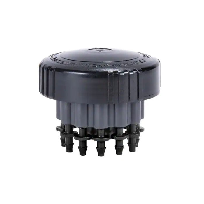 DIG T.O.P. 12 Outlet Pressure Compensating Drip Manifold, Purple, 3.3 GPH per Outlet - Pack of 10