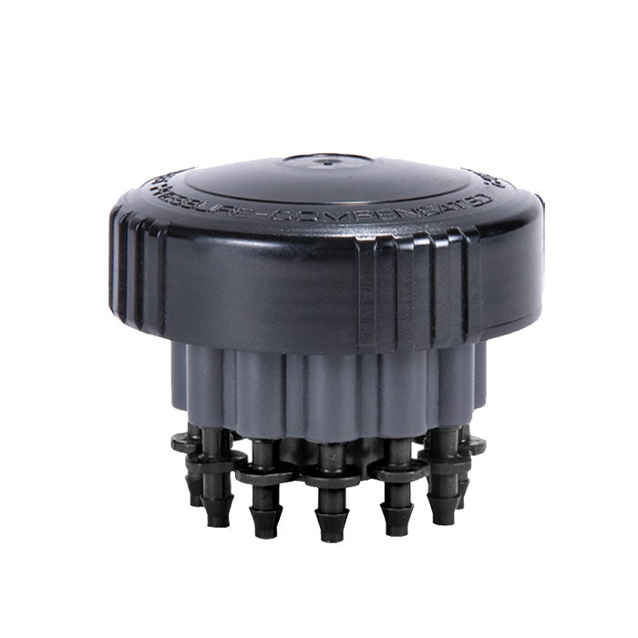 DIG T.O.P. 12-Outlet Pressure Compensating Drip Manifold Kit Assembly, 1 GPH per Zone - Pack of 5