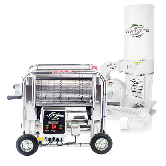 Twister T2S Trimming Machine with Leaf Collector Vacuum & Standard Tumbler