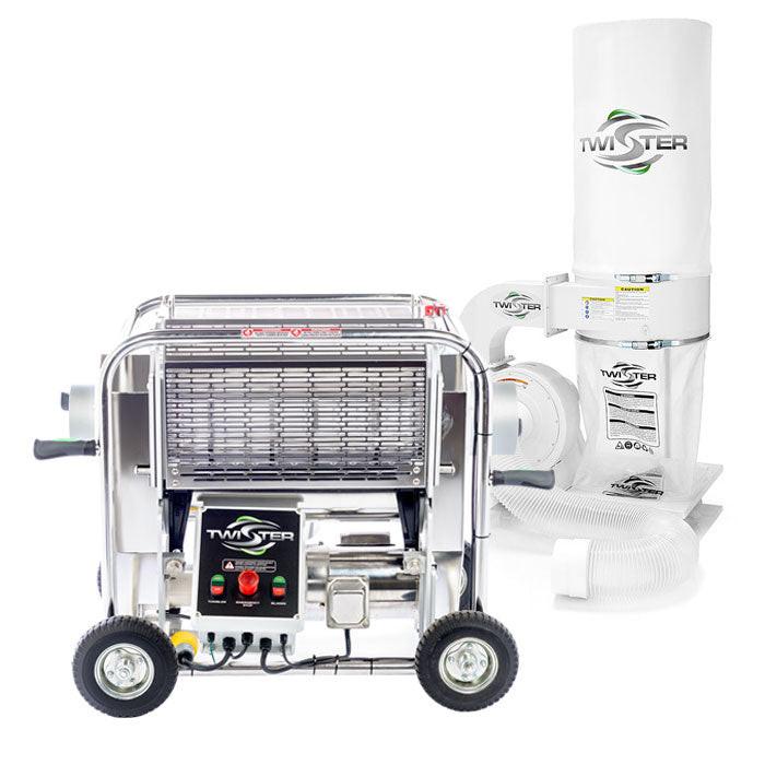 Twister T2S Trimming Machine with Leaf Collector Vacuum & 2 Standard Tumblers