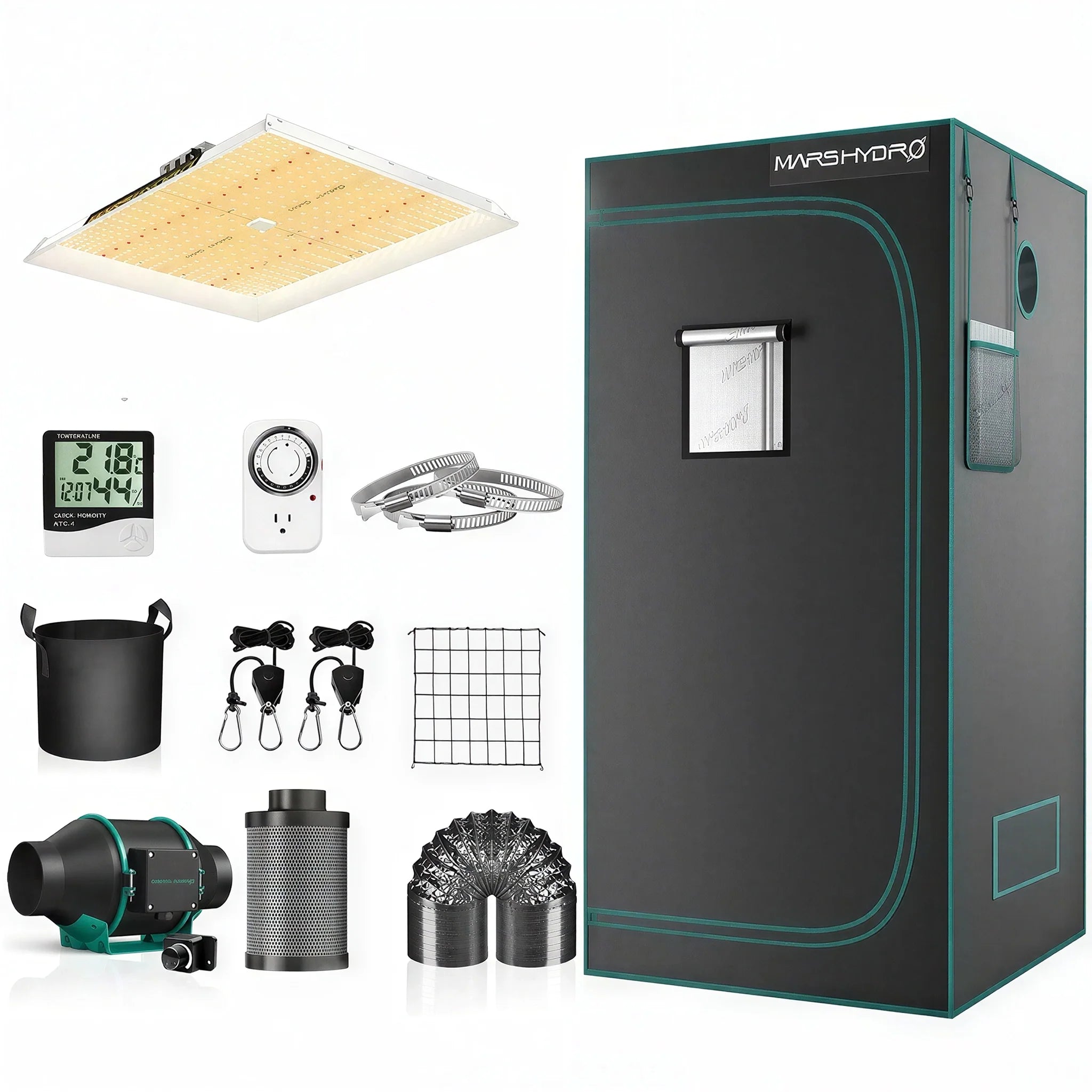 Mars Hydro 4' x 4' TSW 2000 LED Grow Tent Kit
