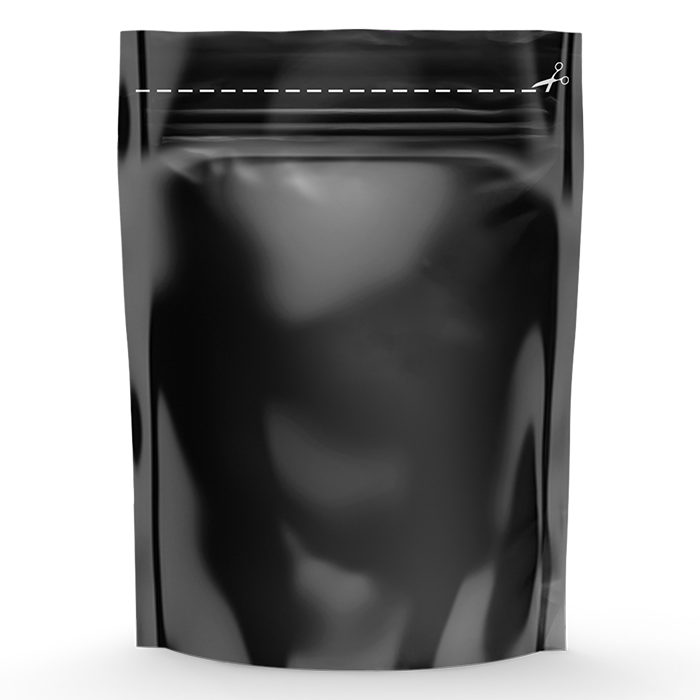 Grove Bags TerpLoc Storage Bags with Window Pouch, Black & Clear - 1/2 oz. - Pack of 10