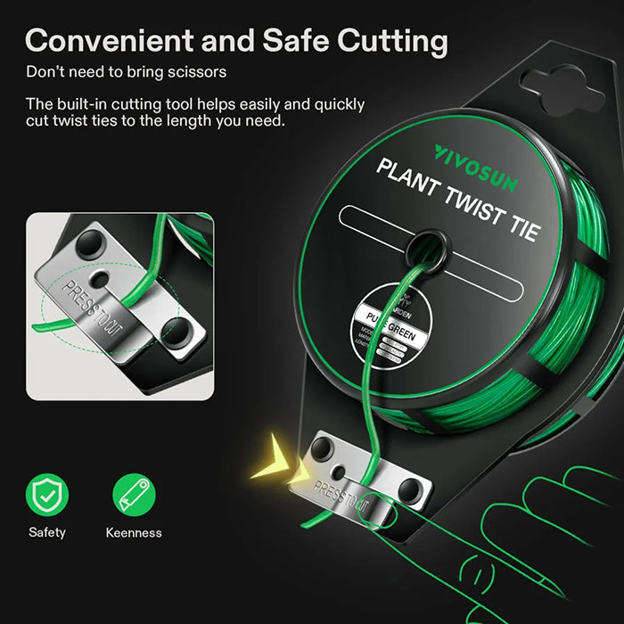 Vivosun Twist Tie Roll, 328 Feet