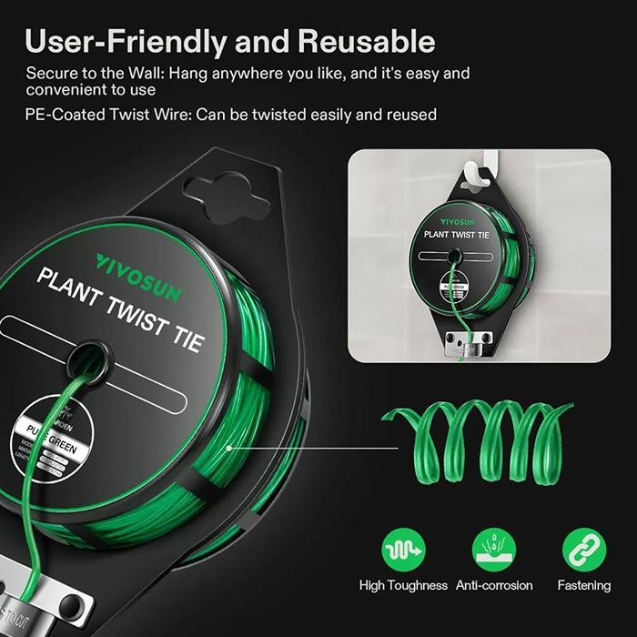 Vivosun Twist Tie Roll, 328 Feet