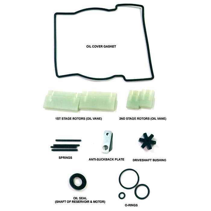 Across International EasyVac 9 CFM Dual Stage Vacuum Pump Service Kit