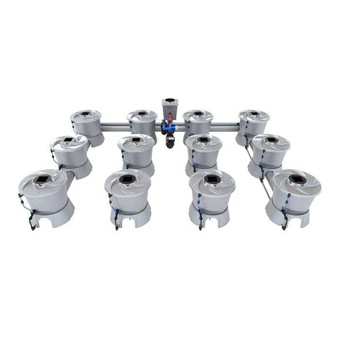 Alien Hydroponics V-System 12 Pot - 4 Row RDWC Hydroponic System
