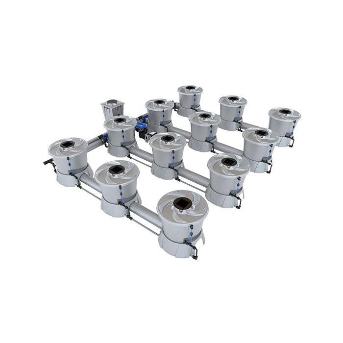 Alien Hydroponics V-System 12 Pot - 4 Row RDWC Hydroponic System