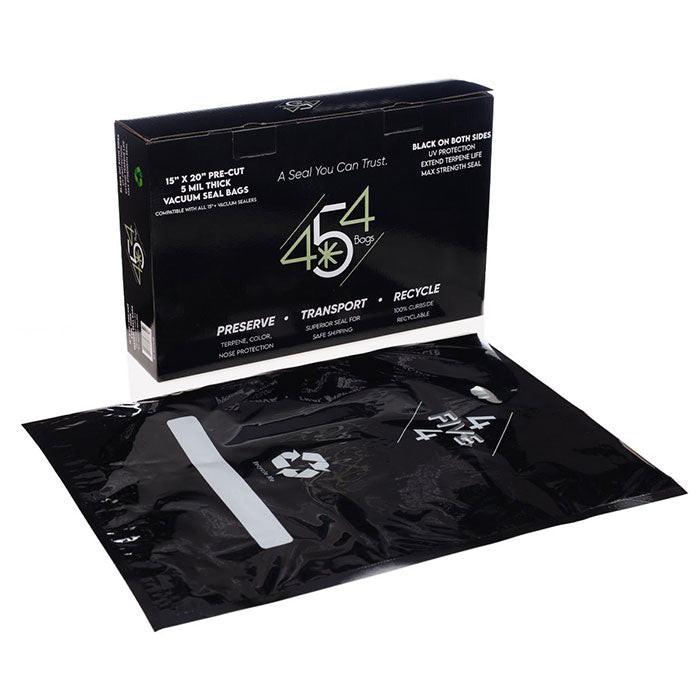 454 Bags Vacuum Seal Storage Bags, 5 mil, 15 Inch x 20 Inch, Black - Pack of 50