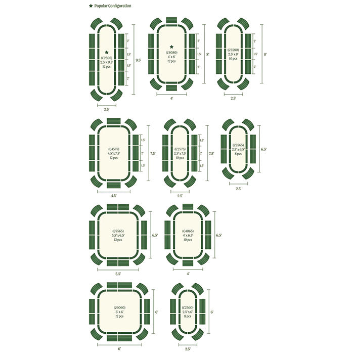 Vego Garden 17 Inch Tall 10 in 1 Modular Metal Raised Garden Bed Kit - Olive Green