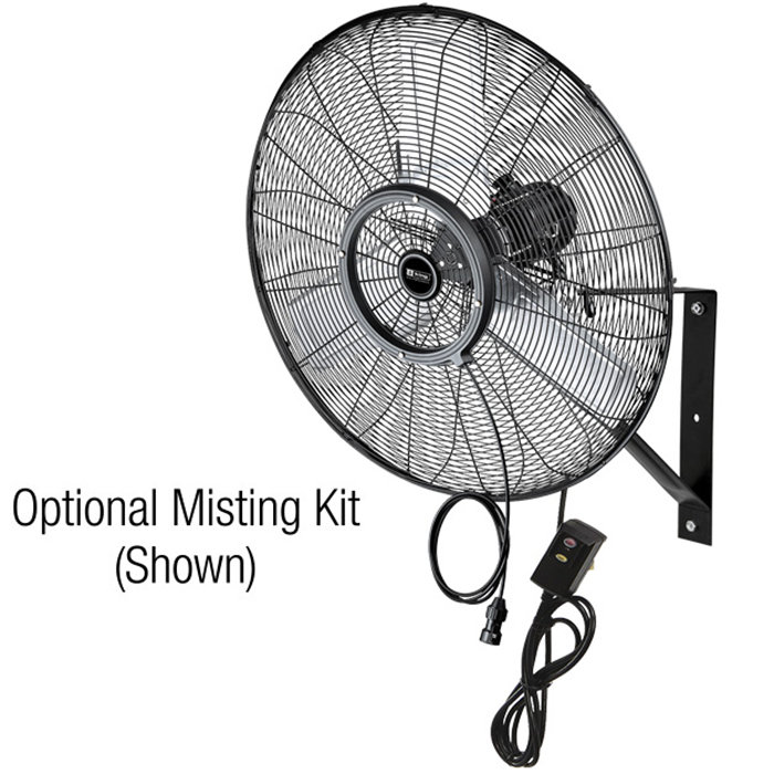 King Electric Outdoor Rated Oscillating Wall Mount Fan