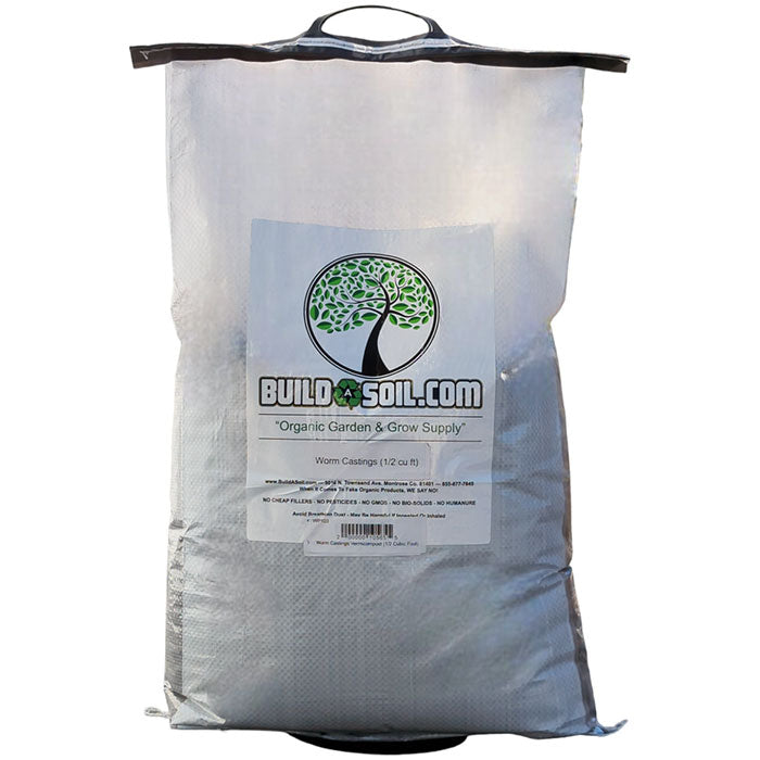 BuildASoil Worm Casting Vermicompost, 1/2 Cu Ft