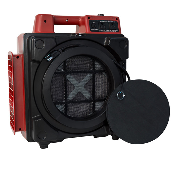 XPOWER X-2480A Professional 3-Stage HEPA Mini Air Scrubber, 1/2 HP, 550 CFM