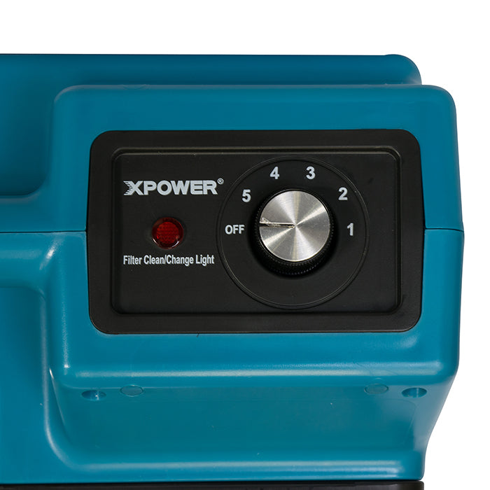 XPOWER X-2580 Professional 4-Stage HEPA Mini Air Scrubber, 1/2 HP, 550 CFM