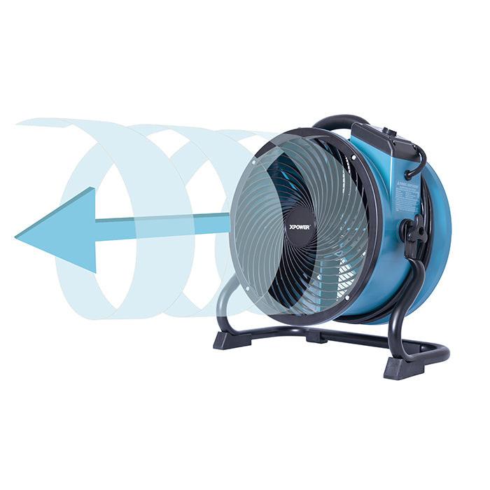 XPOWER X-39AR Professional Axial Fan, 1/4 HP, 2100 CFM