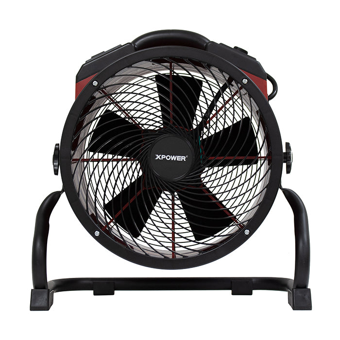 XPOWER X-39AR Professional Axial Fan, 1/4 HP, 2100 CFM, Red