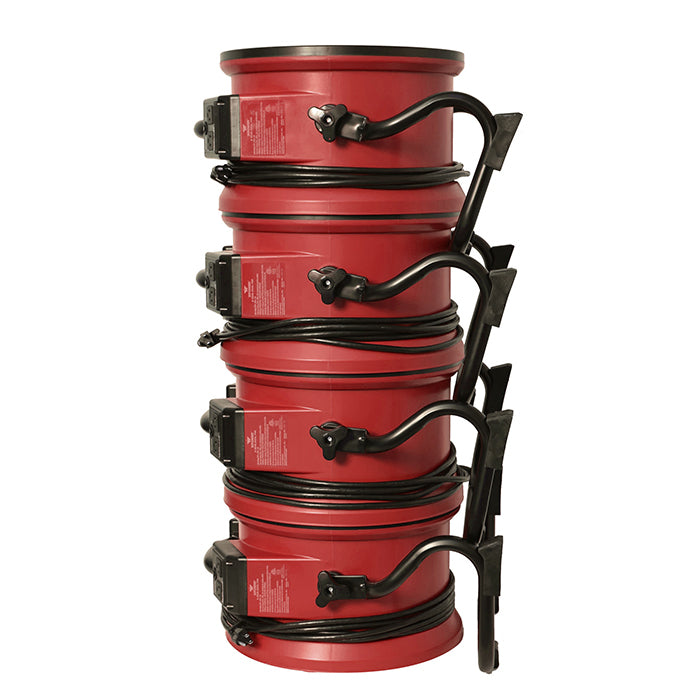 XPOWER X-39AR Professional Axial Fan, 1/4 HP, 2100 CFM, Red