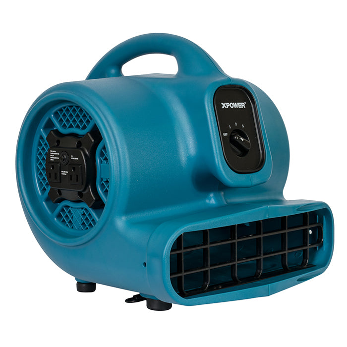 XPOWER 400-Series X-400A Air Mover with Daisy Chain, 1/4 HP, 1600 CFM