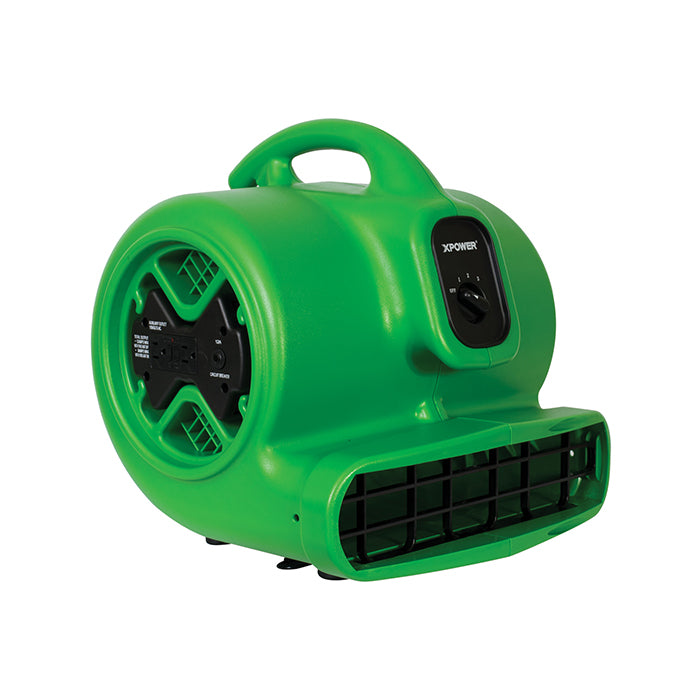 XPOWER X-600A Air Mover, 1/3 HP, 2400 CFM, Green