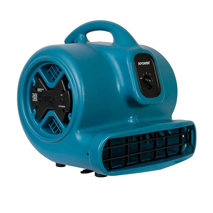 XPOWER X-600A Air Mover, 1/3 HP, 2400 CFM, Blue