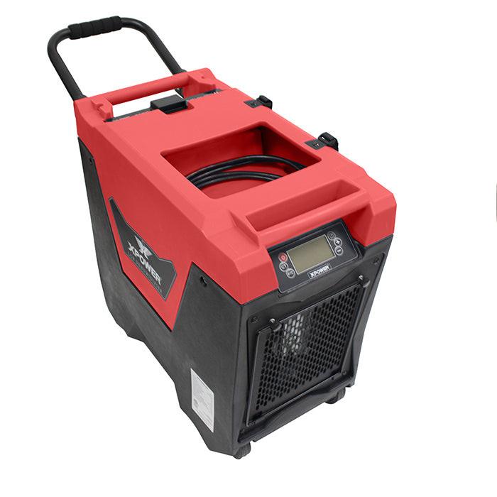 XPOWER XD-85L2 LGR Dehumidifier, 85 Pints/Day, Red