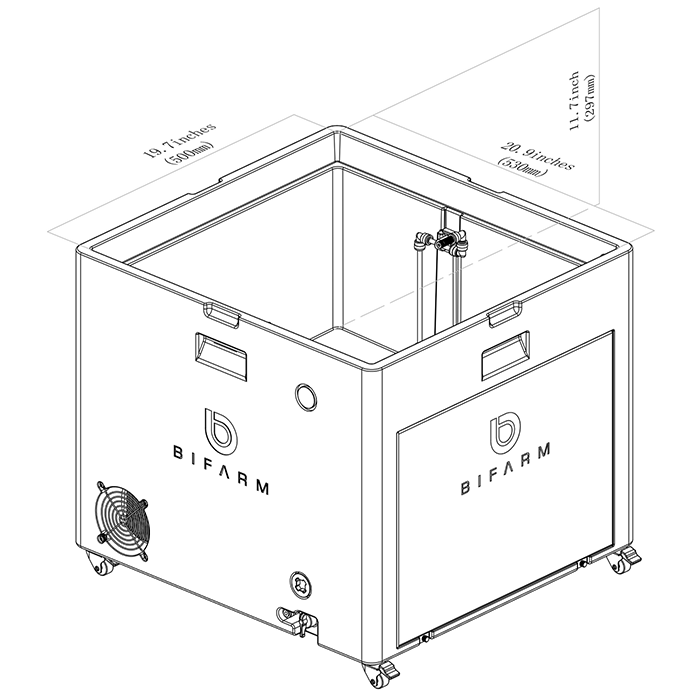Bifarm AeroXPS Pro 4' x 4' LED Grow Tent Kit With Automated Aeroponics & Ventilation System
