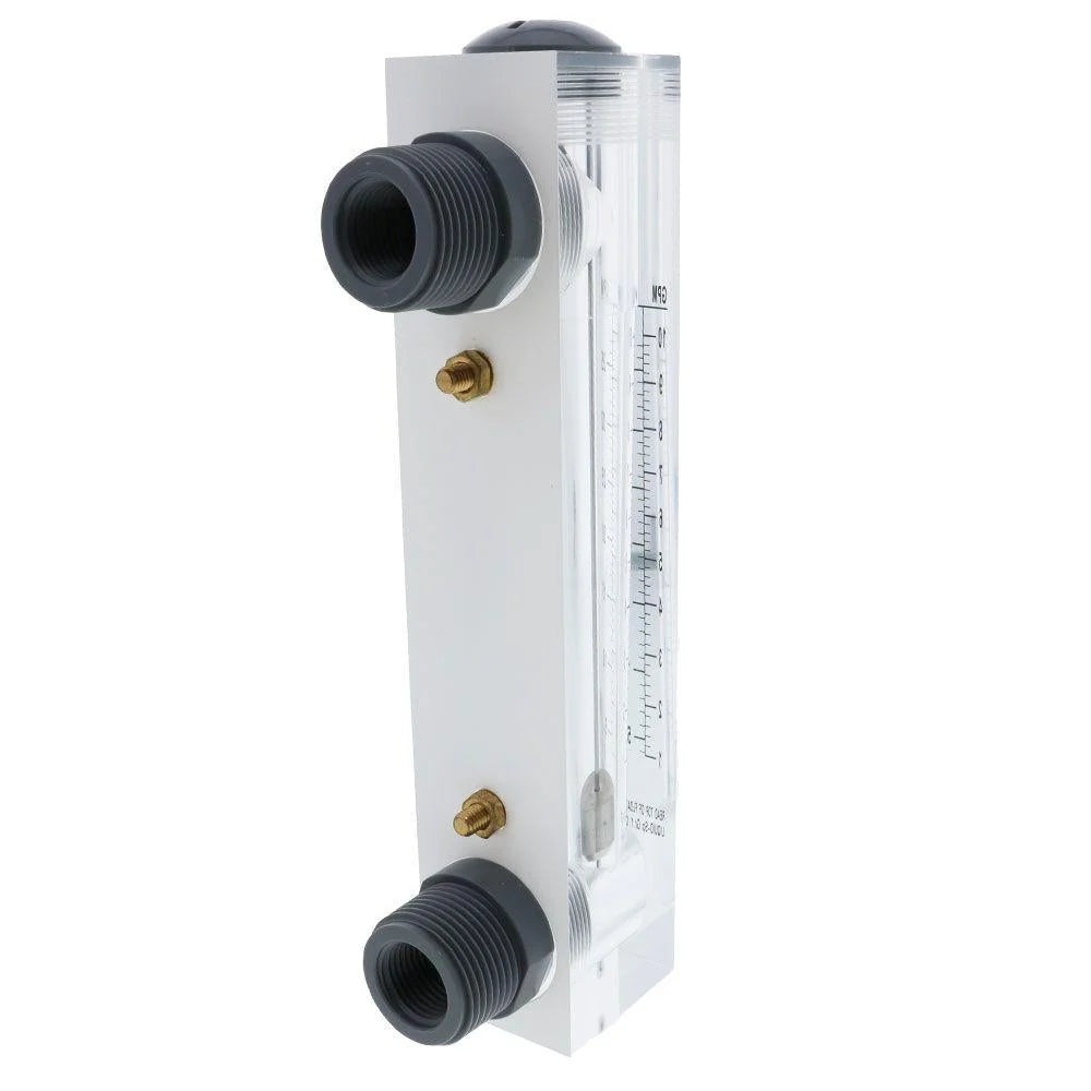 AXEON Panel Mount Flow Meter, 1-10 GPM, 1" MNPT