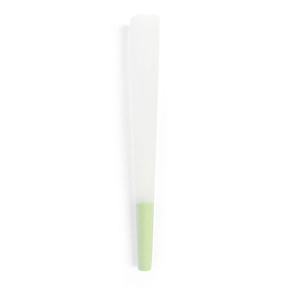 Custom Cones USA 109mm Designer Cones, White, Green Tip
