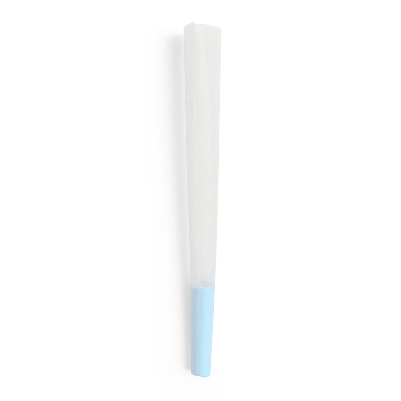 Custom Cones USA 109mm Designer Pre-Rolled Cones, Refined White Paper with Blue Tip - Case of 800