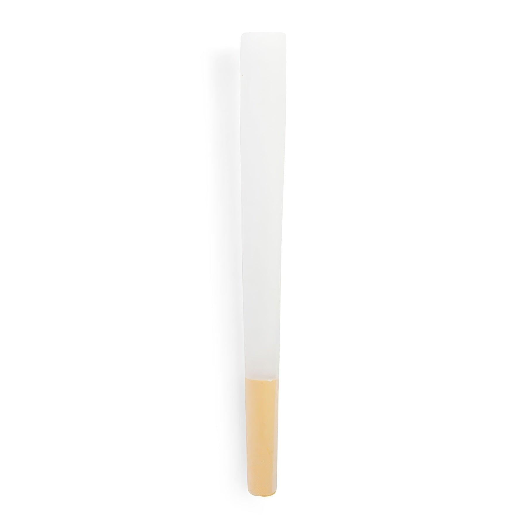 Custom Cones USA 109mm Designer Pre-Rolled Cones, Refined White Paper with Yellow Tip - Case of 800