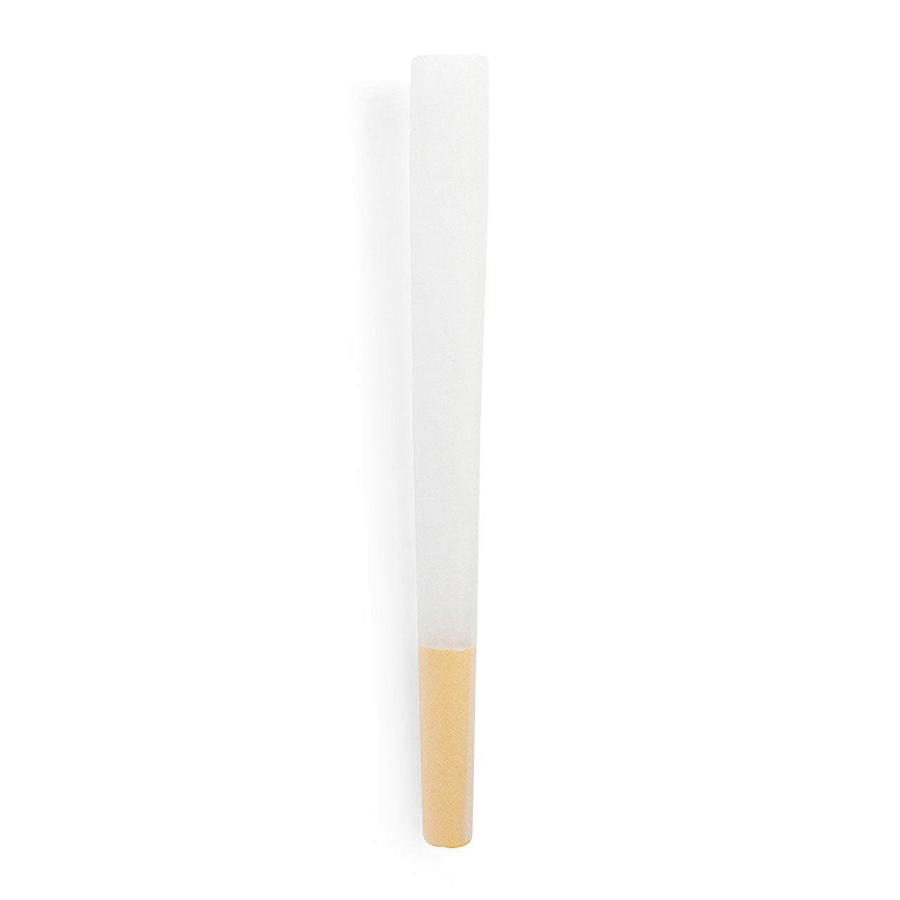 Custom Cones USA 109mm Designer Pre-Rolled Cones, Refined White Paper with Yellow Tip - Case of 800