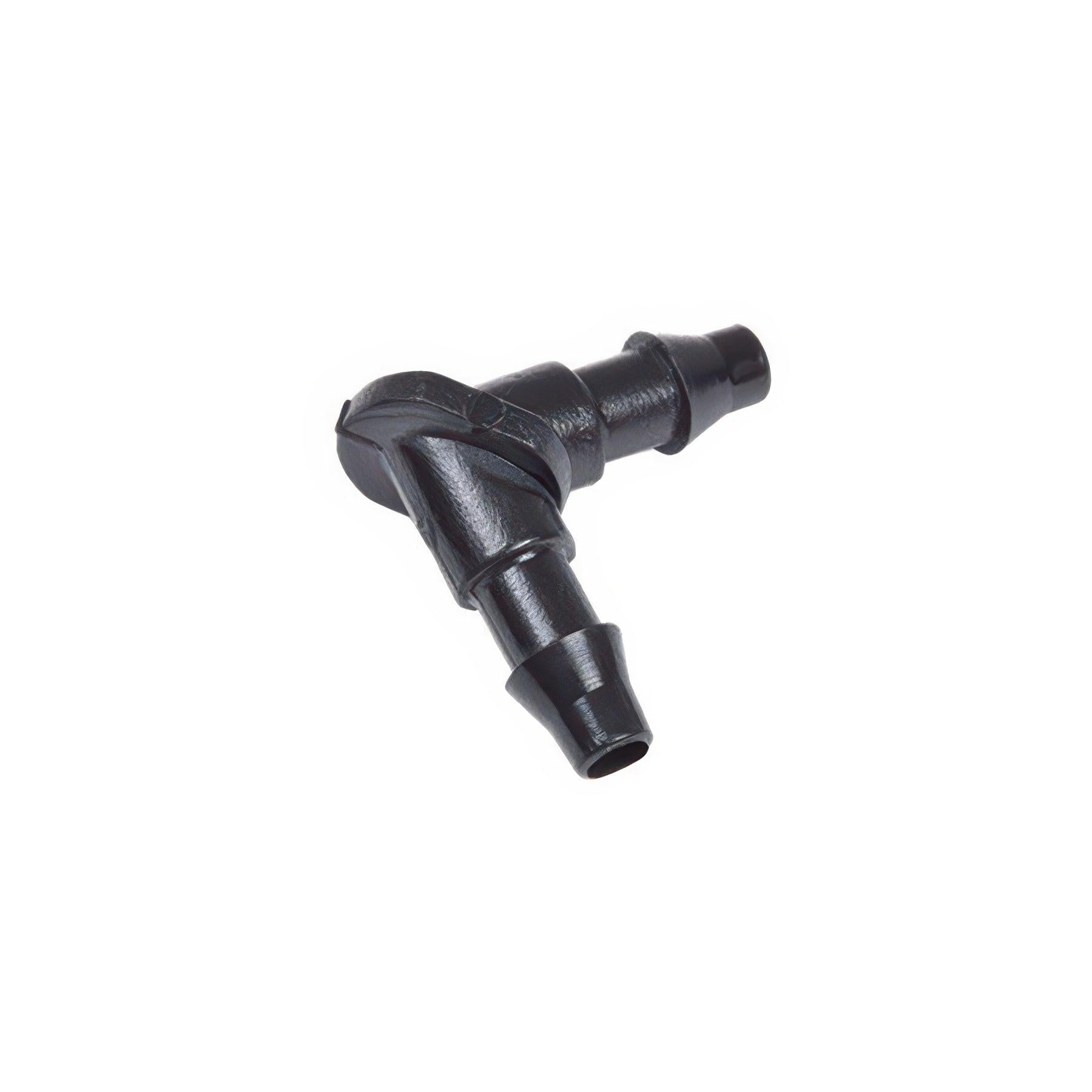DIG Barbed Elbow Connector Fitting, Black, 1/4 Inch - 1000 Pack