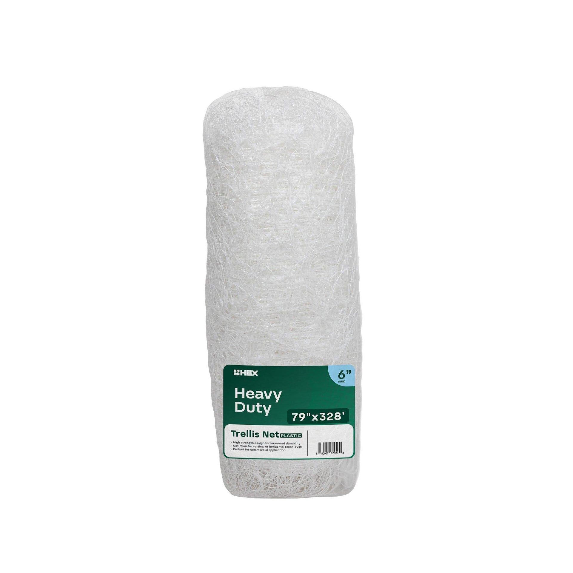 HBX Heavy-Duty Plastic Garden Trellis Netting, 79"x328'