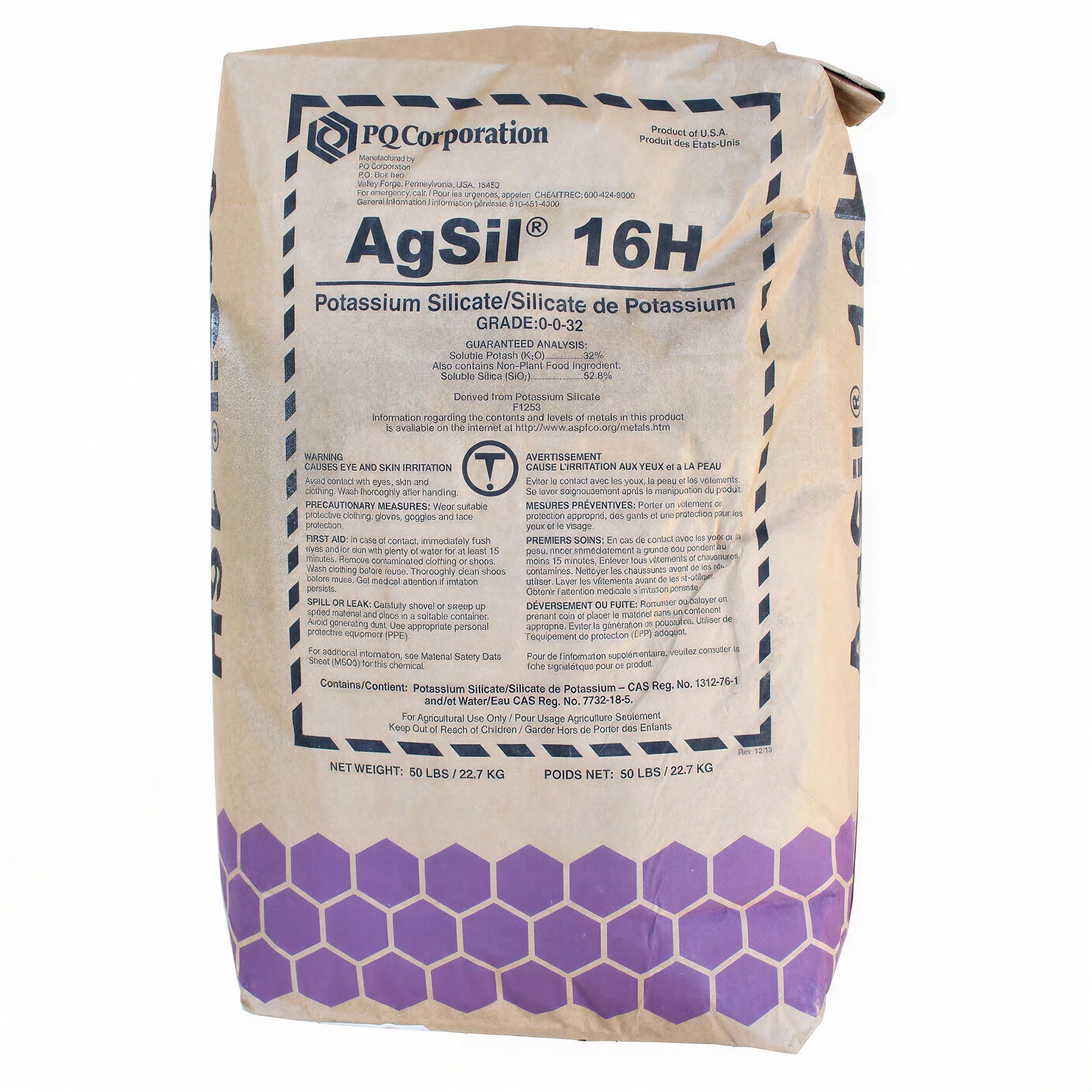 Certis Biologicals AgSil 16H Potassium Silicate, 50 Pounds