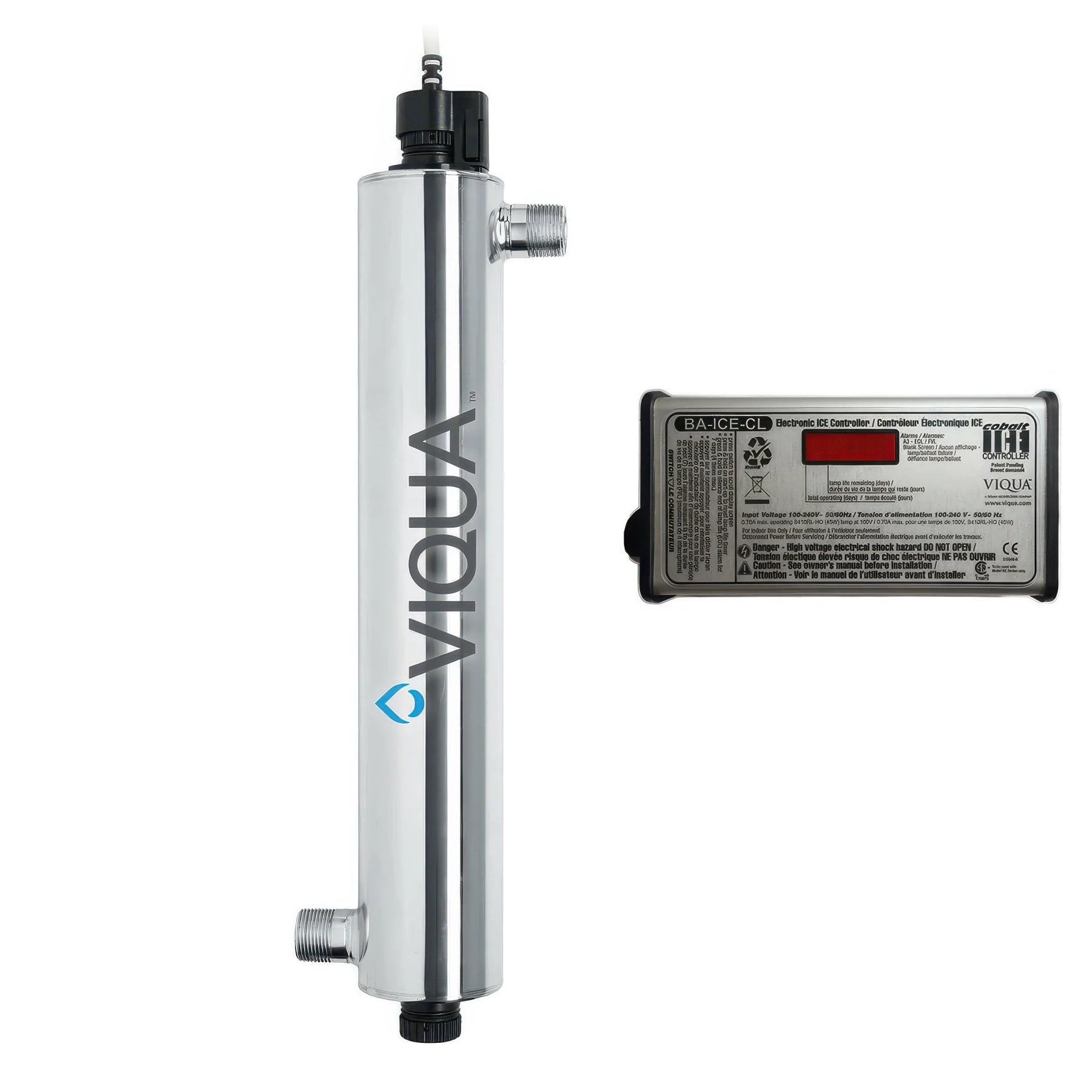 VIQUA UV Sterilizer Light, VH410/2, 18 GPM, .75" FNPT, 220 Volt