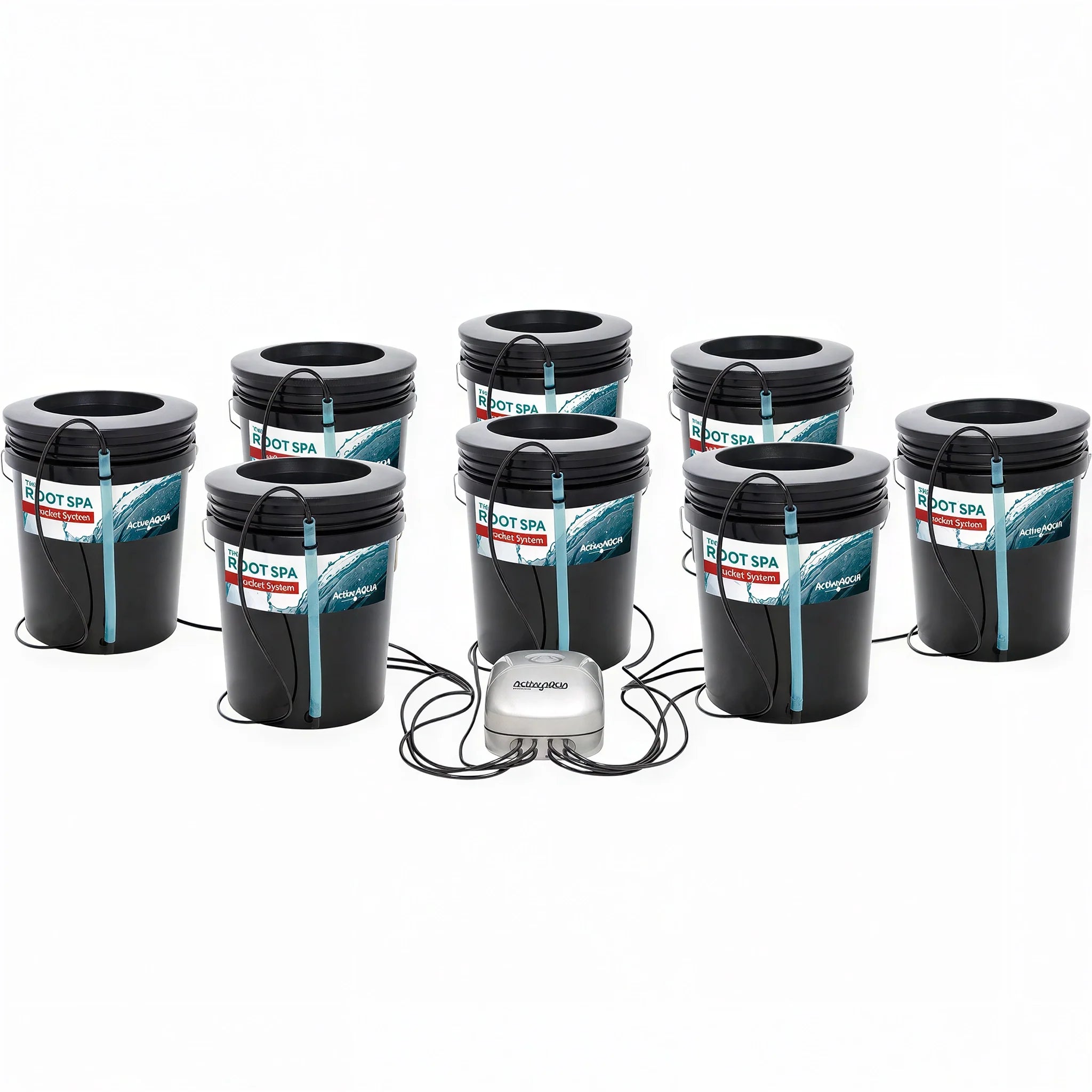 Active Aqua Root Spa 5 Gallon, 8 Bucket Hydroponics System