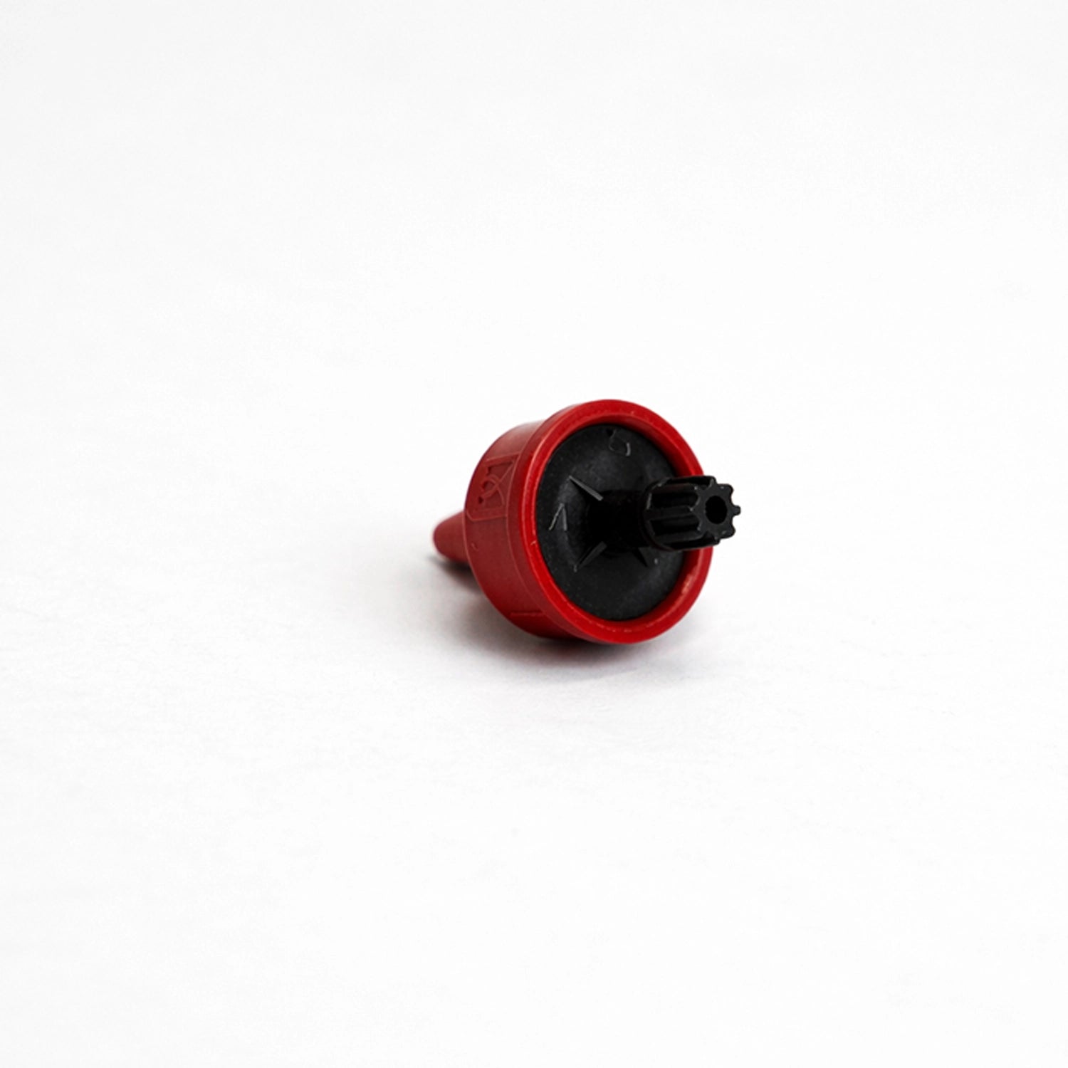 Grow1 Pressure Compensating Junior Dripper with LCNL 1.0 GPH, Black/Red - Pack of 250