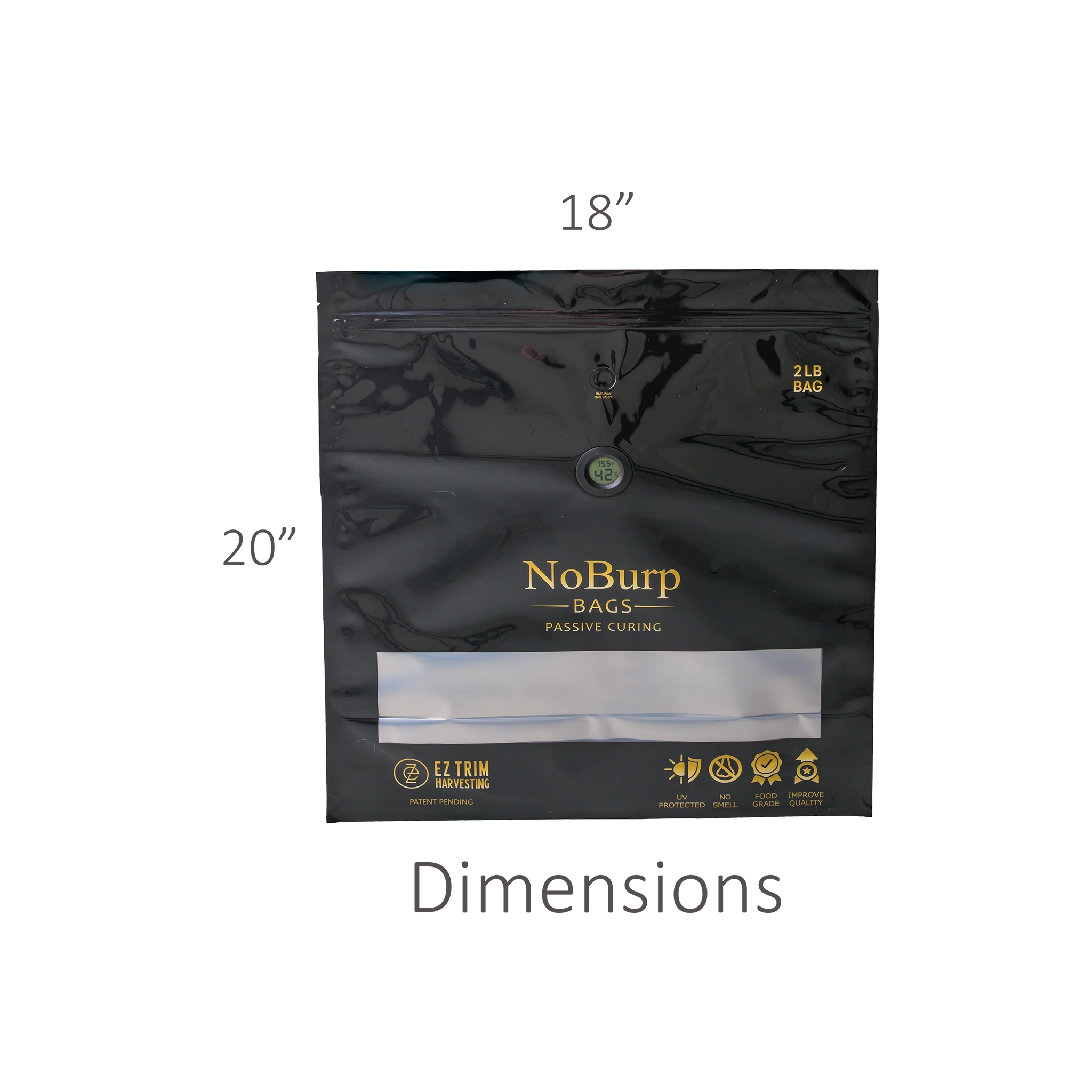 EZTRIM NoBurp Bags, 2 lb., Pack of 10